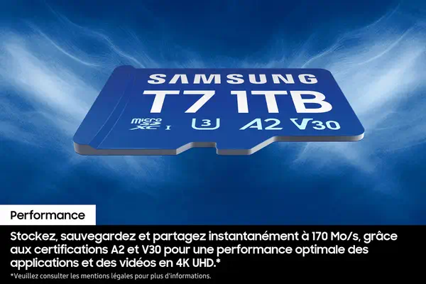 Samsung Carte microSD T7 512 Go - Carte Mémoire - visuel 6