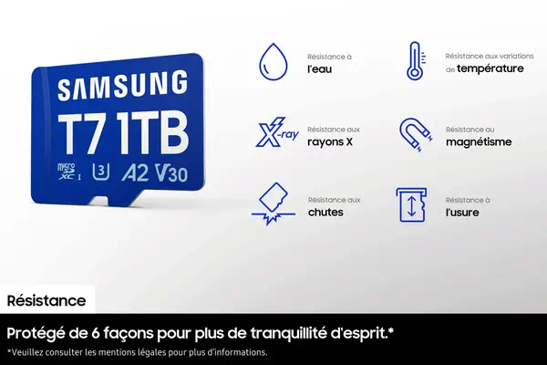 Samsung Carte microSD T7 512 Go - Carte Mémoire - visuel 10