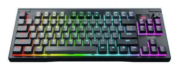 CHERRY XTRFY MX 8.3 TKL Wireless clavier Gaming USB + RF Wireless + Bluetooth AZERTY Français Gris - Clavier - visuel 2