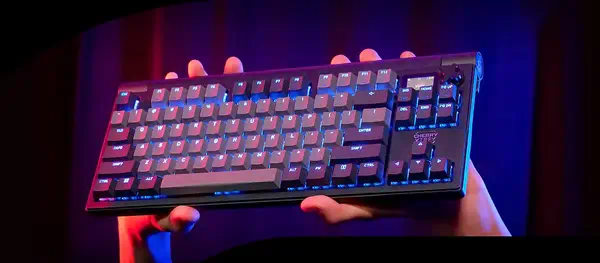 CHERRY XTRFY MX 8.3 TKL Wireless clavier Gaming USB + RF Wireless + Bluetooth AZERTY Français Gris - Clavier - visuel 6
