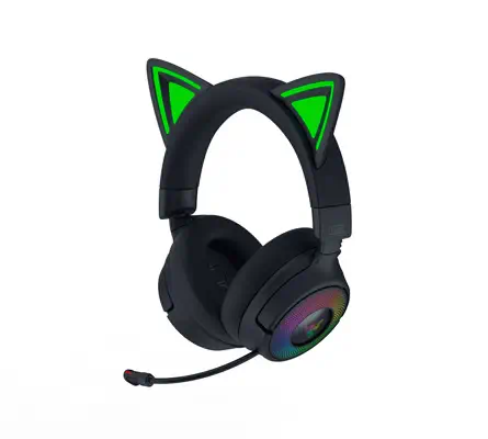 Razer Kraken Kitty V3 Pro Casque Avec fil &sans fil Arceau Gaming USB Type-A Bluetooth Noir - Casque Micro - visuel 2