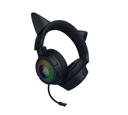 Razer Kraken Kitty V3 Pro Casque Avec fil &sans fil Arceau Gaming USB Type-A Bluetooth Noir - Casque Micro - visuel 3