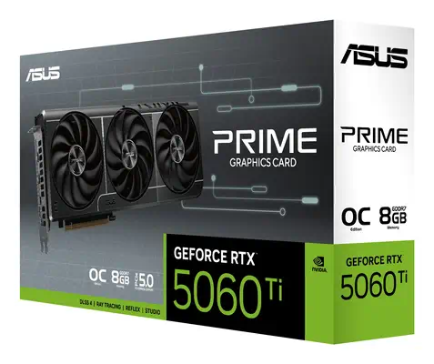 ASUS Prime -RTX5060TI-O8G NVIDIA GeForce RTX 5060 Ti 8 Go GDDR7 - Asus - Carte graphique - visuel 9