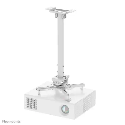 Neomounts CL25-540WH1 Support de plafond pour vidéoprojecteur - h60.5-90.5 cm - installation facile  - Support Fixe & Mobile - visuel 1