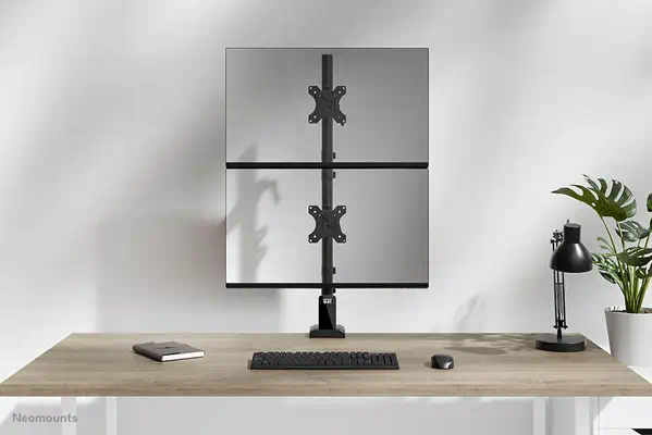 Neomounts DS60-600BL2V Bras de moniteur double 10-32" - Support Fixe & Mobile - visuel 10