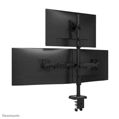 Neomounts DS60-600BL2-1 Bras de moniteur triple 10-32" - Support Fixe & Mobile - visuel 4