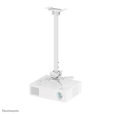 Neomounts CL25-550WH1 Support de plafond pour vidéoprojecteur - h74.5-114.5 cm - installation facile - Support Fixe & Mobile - visuel 1