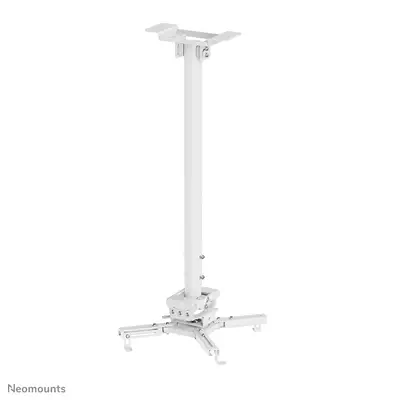 Neomounts CL25-550WH1 Support de plafond pour vidéoprojecteur - h74.5-114.5 cm - installation facile - Support Fixe & Mobile - visuel 4