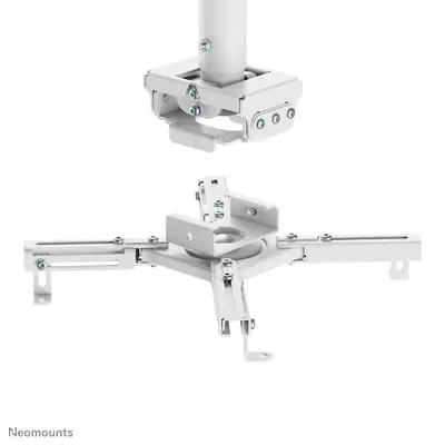 Neomounts CL25-550WH1 Support de plafond pour vidéoprojecteur - h74.5-114.5 cm - installation facile - Support Fixe & Mobile - visuel 8