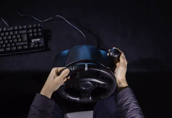 Lexip XDRIVE-350 Noir Volant + pédales + levier de vitesse Analogique/Numérique Nintendo Switch, Nin - Accessoire - visuel 4
