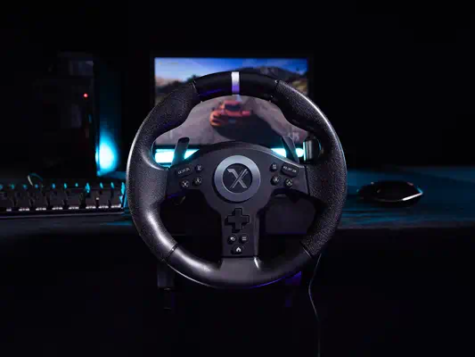 Lexip XDRIVE-350 Noir Volant + pédales + levier de vitesse Analogique/Numérique Nintendo Switch, Nin - Accessoire - visuel 3