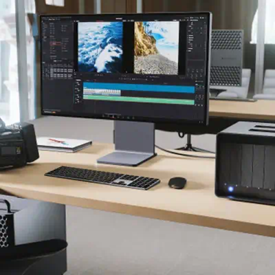 LaCie 8big Pro5 boîtier de disques 64 To Bureau Noir - Station d'accueil pour portable - visuel 6
