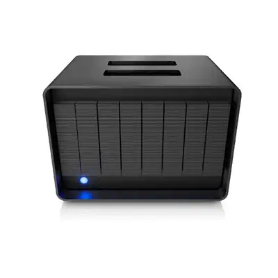 LaCie 8big Pro5 boîtier de disques 64 To Bureau Noir - Station d'accueil pour portable - visuel 4