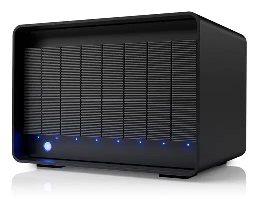 LaCie 8big Pro5 boîtier de disques 32 To Bureau Noir - Station d'accueil pour portable - visuel 1