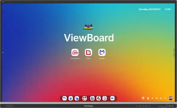 Viewsonic IFP6551-3C tableau blanc interactif 165,1 cm (65") 3840 x 2160 pixels Écran tactile Noir - Ecran Numérique Interactif - visuel 2