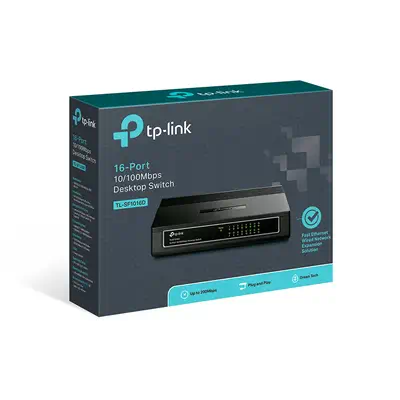TP-Link TL-SF1016D commutateur réseau Fast Ethernet (10/100) Noir - Switchs et Hubs - visuel 4
