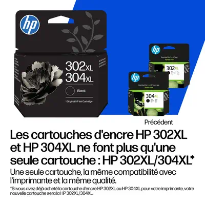 HP 302/304 Cartouche d’encre noire authentique - Toner - visuel 3