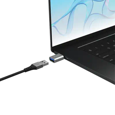 Trust 26221 adaptateur graphique USB Argent - Connectique - visuel 2