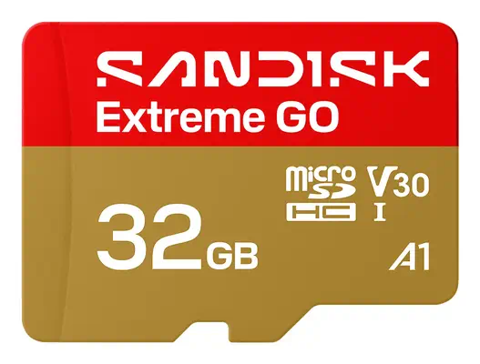 SanDisk Extreme GO 32 Go MicroSDHC UHS-I - Sandisk - Carte Mémoire - visuel 1