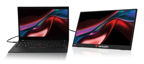 Portable 15.6" FHD Monitor LIGHT - Verbatim - Ecran Ordinateur - visuel 2