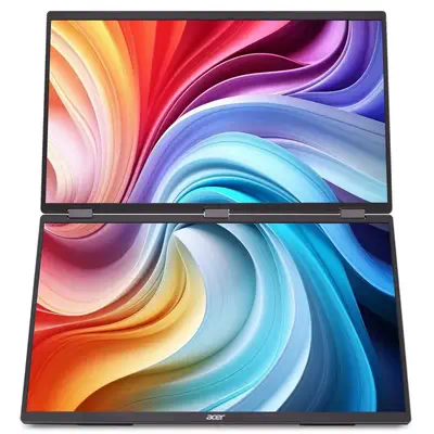Acer PD193QEbmiuux écran plat de PC 47 cm (18.5") 1920 x 1080 pixels Double Full HD LED Gris - Ecran Ordinateur - visuel 4