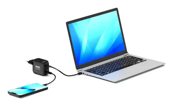Port Designs 902100PEU chargeur d'appareils mobiles Universel Noir Secteur Charge rapide Intérieure - Chargeur et alimentation - visuel 4