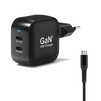 Port Designs 902035PEU chargeur d'appareils mobiles Universel Noir Secteur Charge rapide Intérieure - Chargeur et alimentation - visuel 5