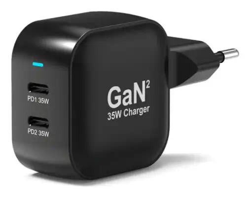 Port Designs 902035PEU chargeur d'appareils mobiles Universel Noir Secteur Charge rapide Intérieure - Chargeur et alimentation - visuel 1