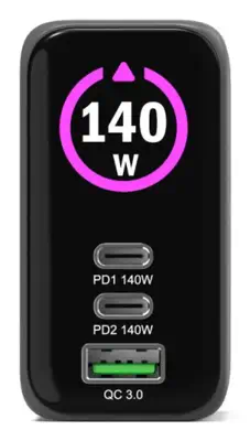 Port Designs 902140PEU chargeur d'appareils mobiles Universel Noir Secteur Charge rapide Intérieure - Chargeur et alimentation - visuel 3
