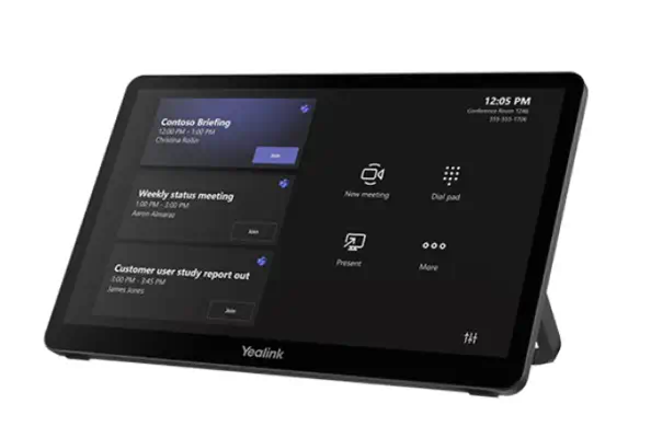 Yealink MTouch Plus Contrôleur Noir - Visioconférence - visuel 1