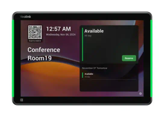 Yealink RoomPanel Plus E2 25,6 cm (10.1") 1280 x 800 pixels LCD 802.11a, 802.11b, 802.11g, Wi-Fi 4 ( - Visioconférence - visuel 1