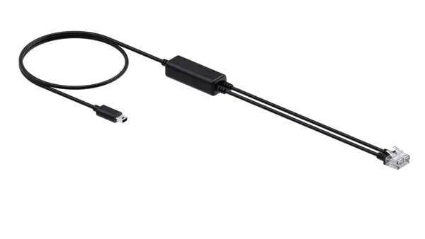 Yealink Câble téléphonique pour WH63 E2/WH64/WH68 Series (1 pièce) - Casque Micro - visuel 2
