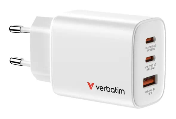 Verbatim 32353 chargeur d'appareils mobiles Universel Blanc Secteur Charge rapide Intérieure - Boitier d'alimentation - visuel 1