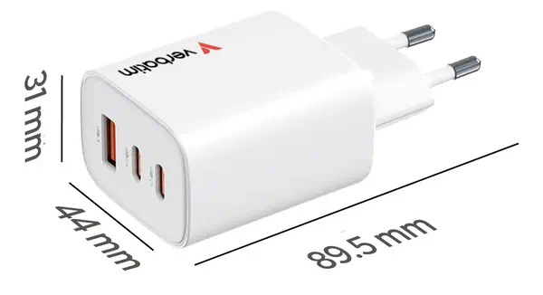 Verbatim 32353 chargeur d'appareils mobiles Universel Blanc Secteur Charge rapide Intérieure - Boitier d'alimentation - visuel 2