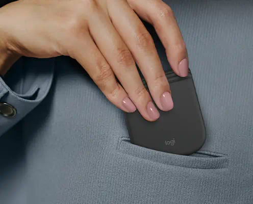 Logitech Mobi Fold souris Voyage Ambidextre RF sans fil + Bluetooth Optique 4000 DPI - Souris - visuel 9