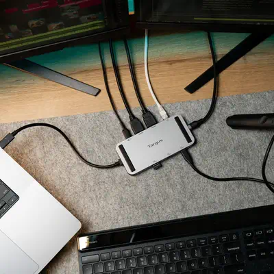 Targus DOCK429GL station d'accueil Avec fil USB4 Argent - Station d'accueil pour portable - visuel 2