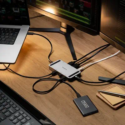 Targus DOCK429GL station d'accueil Avec fil USB4 Argent - Station d'accueil pour portable - visuel 9