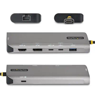 Adaptateur Multiport USB4, Double Sortie 4K Sans Pilote pour macOS et Windows, Recharge Power Delive - StarTech - Station d'accueil pour portable - visuel 2