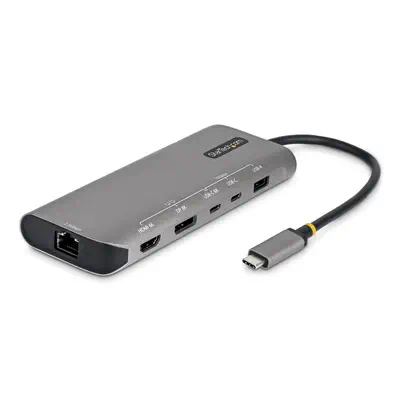 Adaptateur Multiport USB4, Double Sortie 4K Sans Pilote pour macOS et Windows, Recharge Power Delive - StarTech - Station d'accueil pour portable - visuel 1