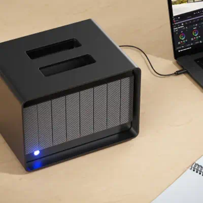 LaCie 8big Pro5 boîtier de disques 192 To Bureau Noir - Station d'accueil pour portable - visuel 5