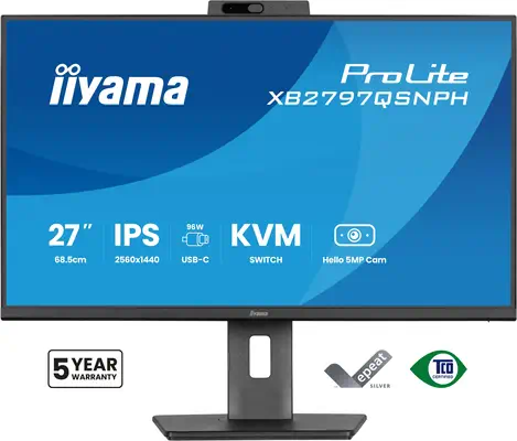 XB2797QSNPH-B1 27IN IPS LCD 4MS 2560X1440 350CD/M2 HDMI/DP/USB 2 - iiyama - Ecran Ordinateur - visuel 2