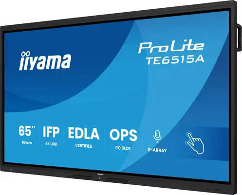 iiyama TE6515A-B2AG Écran d'affichage dynamique En forme de kiosk 163,8 cm (64.5") Wifi 550 cd/m² 4K - Affichage dynamique - visuel 3