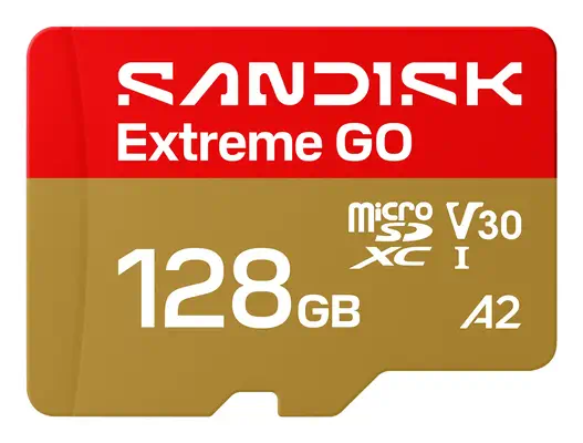 SanDisk Extreme GO 128 Go MicroSDXC UHS-I - Sandisk - Carte Mémoire - visuel 1