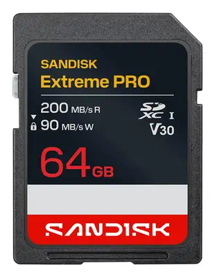 SanDisk Extreme Pro 64 Go SDXC UHS-I - Sandisk - Carte Mémoire - visuel 1