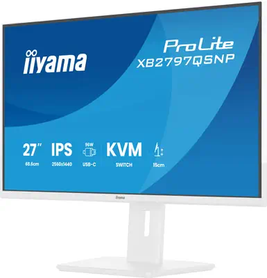 iiyama ProLite XB2797QSNP-W1 écran plat de PC 68,6 cm (27") 2560 x 1440 pixels Quad HD LCD Blanc - Ecran Ordinateur - visuel 6
