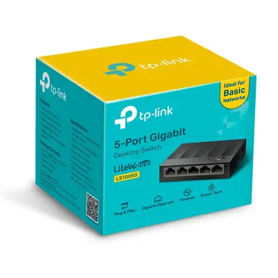 TP-Link LS1005G commutateur réseau Non-géré Gigabit Ethernet (10/100/1000) Noir - Switchs et Hubs - visuel 5