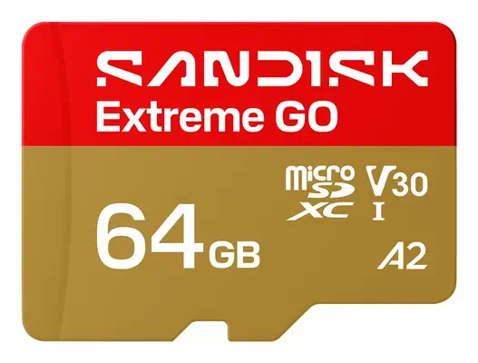 SanDisk Extreme GO 64 Go MicroSDXC UHS-I - Sandisk - Carte Mémoire - visuel 1