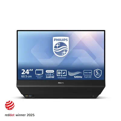 Philips 24B2D5300/00 écran plat de PC 60,5 cm (23.8") 1920 x 1080 pixels - Ecran Ordinateur - visuel 1