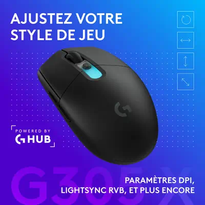Logitech G305 X SUPERLIGHT-BK-EWR2i-934 - Pack Clavier, souris - visuel 9
