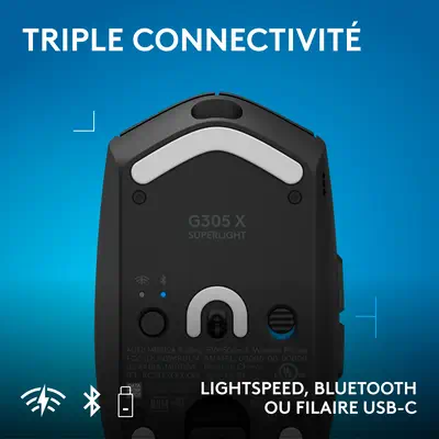 Logitech G305 X SUPERLIGHT-BK-EWR2i-934 - Pack Clavier, souris - visuel 5